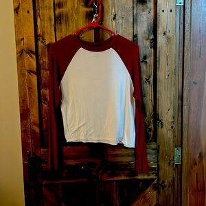 Forever 21 cropped baseball tee